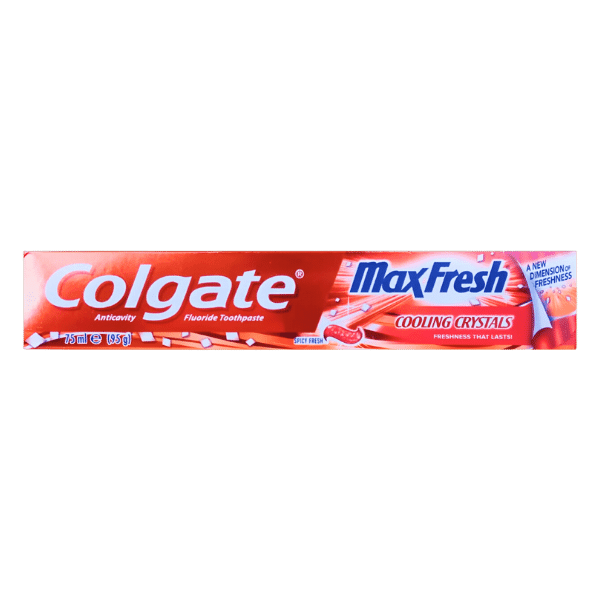 Red Colgate Color COLGATE MAX FRESH TOOTHPASTE-RED IMPORTED 75ML – Nazar Jan's Supermarket