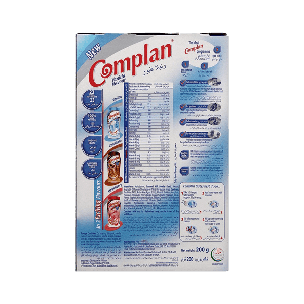 COMPLAN VANILLA FLAVOUR 200G – Nazar Jan's Supermarket