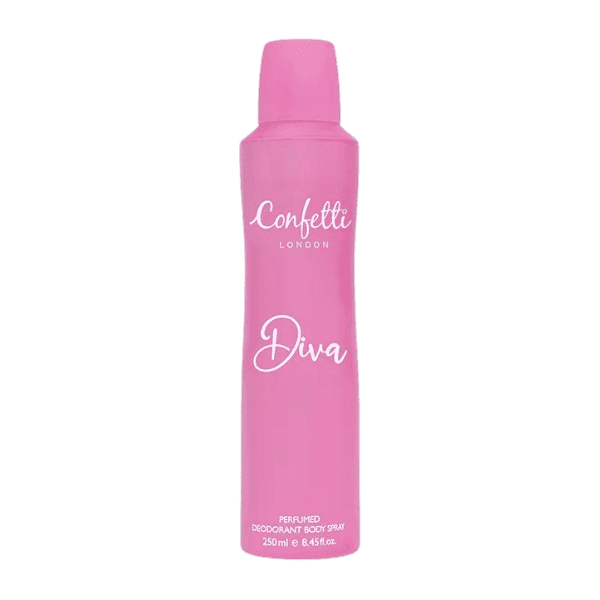 CONFETTI LONDON DIVA BODY SPRAY 250ML - Nazar Jan's Supermarket