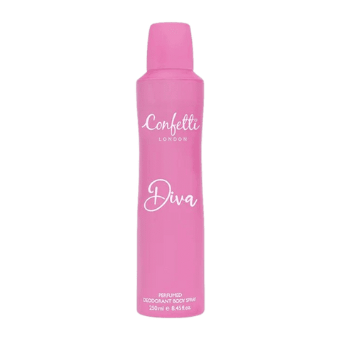 CONFETTI LONDON DIVA BODY SPRAY 250ML - Nazar Jan's Supermarket