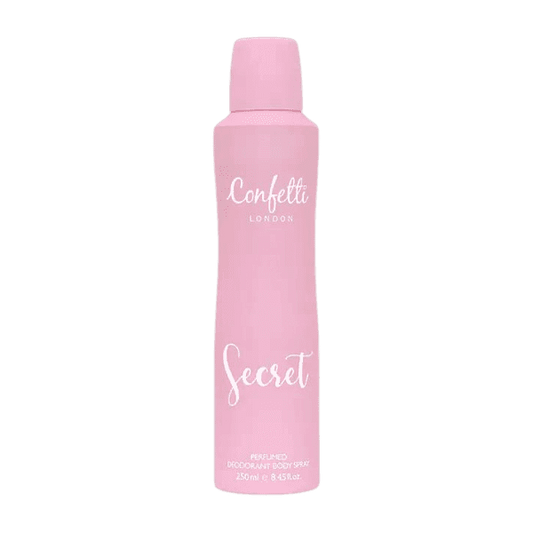 CONFETTI LONDON SECRET BODY SPRAY 250ML - Nazar Jan's Supermarket