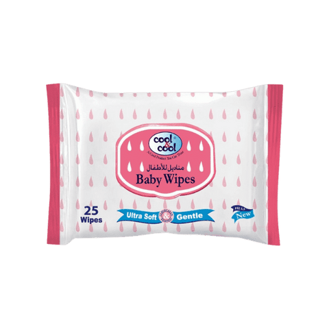 COOL & COOL BABY WIPES 25PCS - Nazar Jan's Supermarket