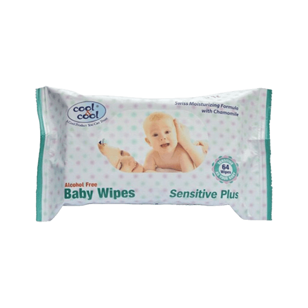 COOL & COOL BABY WIPES 64PCS - Nazar Jan's Supermarket