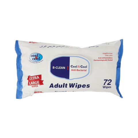 COOL & COOL EXTRA LARGE ADULT WIPES 72PCS - Nazar Jan's Supermarket