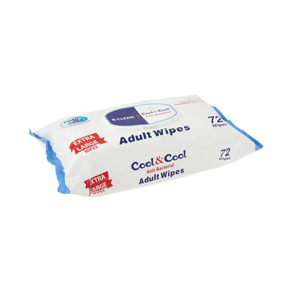 COOL & COOL EXTRA LARGE ADULT WIPES 72PCS - Nazar Jan's Supermarket