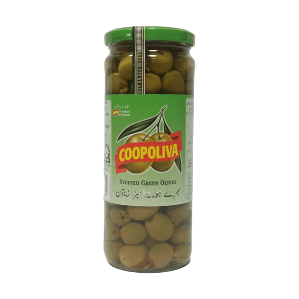 COOPOLIVA WHOLE GREEN OLIVES 280G - Nazar Jan's Supermarket