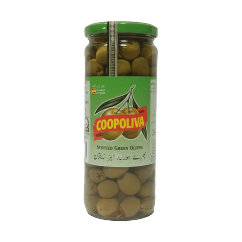 COOPOLIVA WHOLE GREEN OLIVES 280G - Nazar Jan's Supermarket