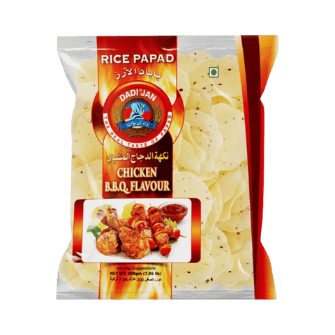 DADI JAN CHICKEN BBQ FLAVOUR PAPAD 200GM - Nazar Jan's Supermarket