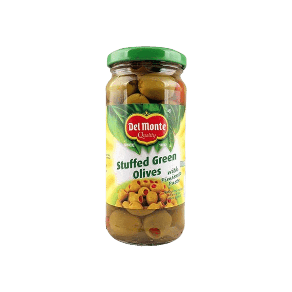 DEL MONTE STUFFED GREEN OLIVES 235GM - Nazar Jan's Supermarket