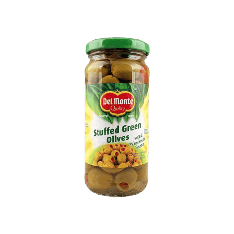 DEL MONTE STUFFED GREEN OLIVES 235GM - Nazar Jan's Supermarket