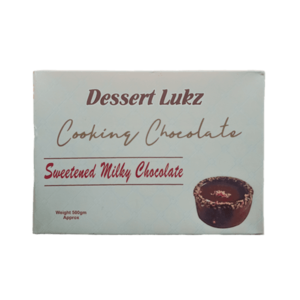 DESSERT LUKZ COOKING MILKY CHOCOLATE 500GM - Nazar Jan's Supermarket