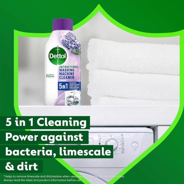 Dettol Washing Machine Cleaner Lavender 5 in 1 250ml - Nazar Jan's Supermarket