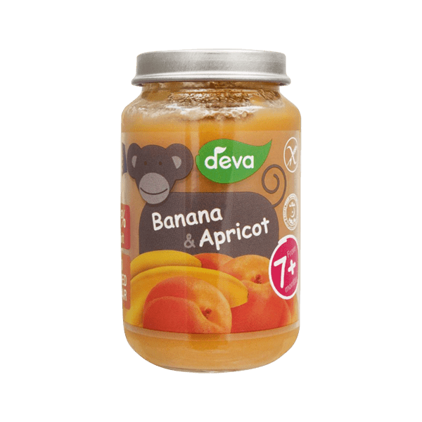 DEVA BANANA & APRICOT BABY FOOD, 200G (FROM 7+ MONTHS) - Nazar Jan's Supermarket