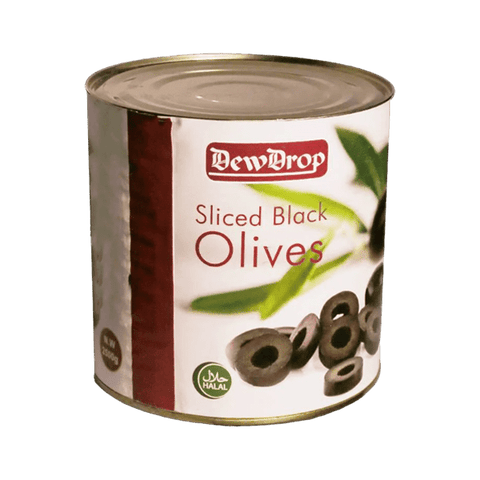 DEW DROP SLICED GREEN OLIVE 2500GM - Nazar Jan's Supermarket