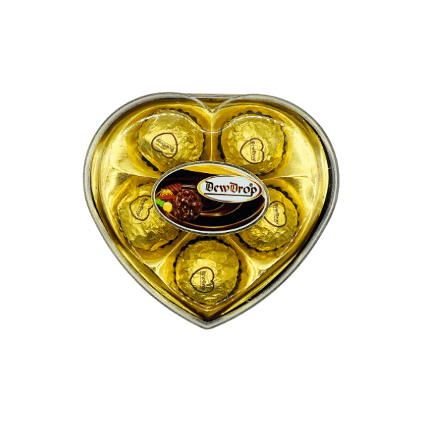 DEWDROP HEART CHOCOLATE GOLDEN COLOR 63G - Nazar Jan's Supermarket