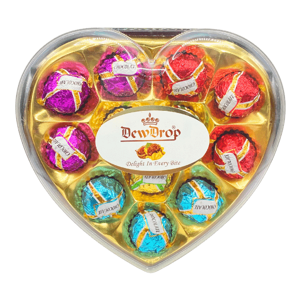 DEWDROP HEART CHOCOLATE MULTI COLOR 150G - Nazar Jan's Supermarket