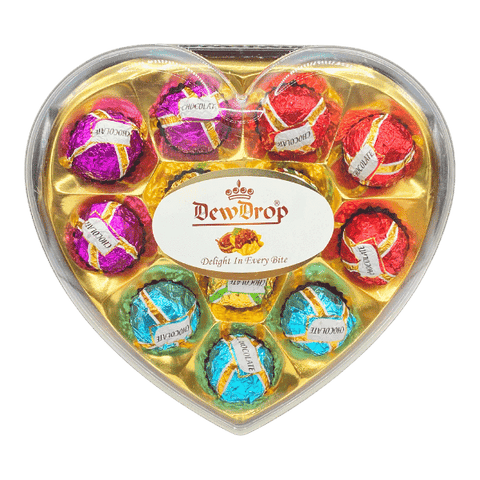 DEWDROP HEART CHOCOLATE MULTI COLOR 150G - Nazar Jan's Supermarket