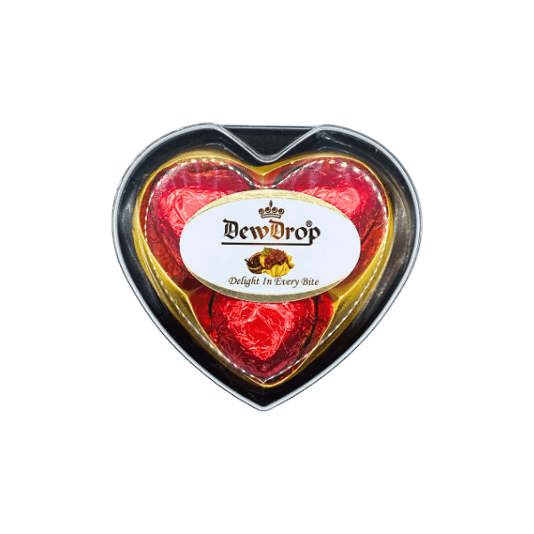 DEWDROP HEART CHOCOLATE RED COLOR MINI BOX 36G - Nazar Jan's Supermarket