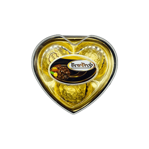 DEWDROP MINI HEART CHOCOLATE GOLDEN COLOR 38G - Nazar Jan's Supermarket