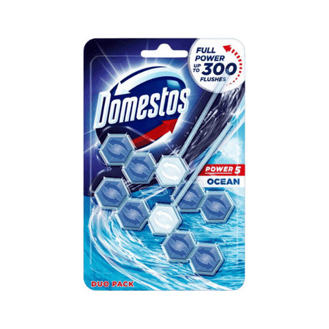 DOMESTOS POWER 5 OCEAN HANGER 2X55GM - Nazar Jan's Supermarket