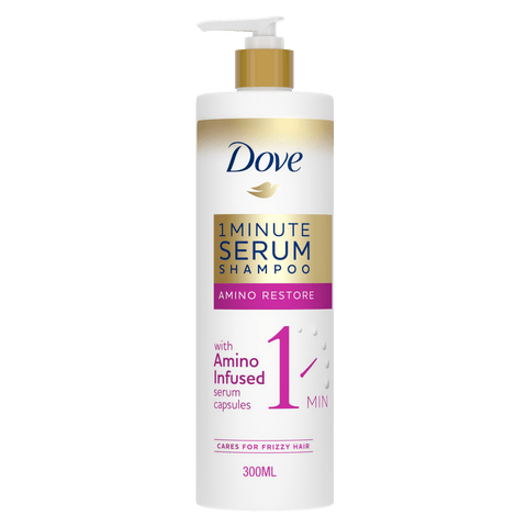 DOVE 1 MINUTE AMINO RESTORE SCRUM SHAMPOO 300ML - Nazar Jan's Supermarket