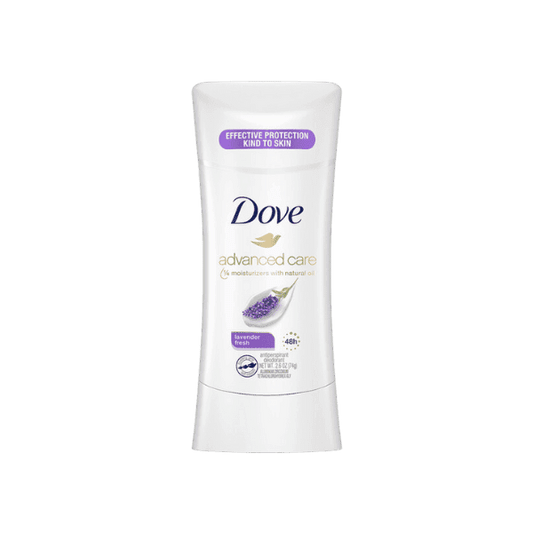 DOVE ADVANCED CARE LAVENDER FRESH ANTIPERSPIRANT DEODORANT 74GM - Nazar Jan's Supermarket