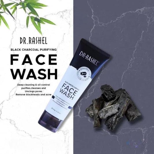 Dr.Rashel Black Charcoal Purifying Face Wash 100gm - Nazar Jan's Supermarket