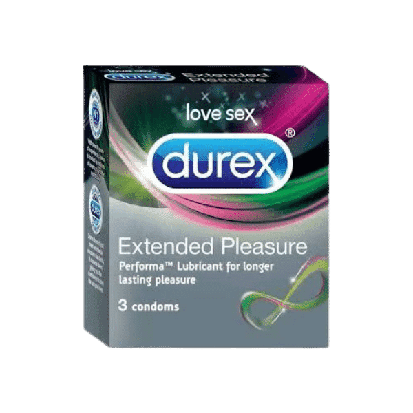 DUREX EXTENDED PLEASURE CONDOMS 3PCS - Nazar Jan's Supermarket