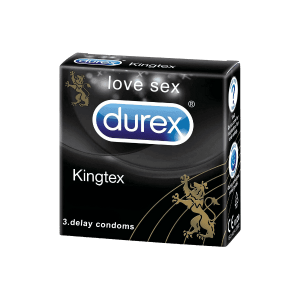 DUREX KINGTEX CONDOMS 3PCS - Nazar Jan's Supermarket