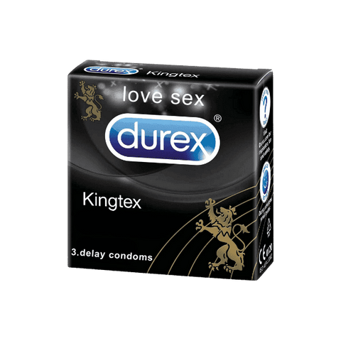 DUREX KINGTEX CONDOMS 3PCS - Nazar Jan's Supermarket