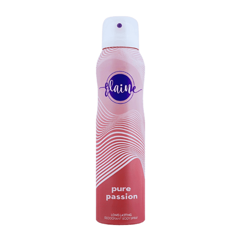 ELAINE PURE PASSION DEODORANT BODY SPRAY 150ML - Nazar Jan's Supermarket