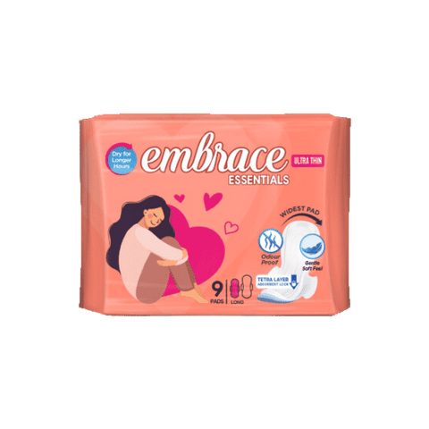 EMBRACE ULTRA THIN ESSENTIALS 9PADS - Nazar Jan's Supermarket