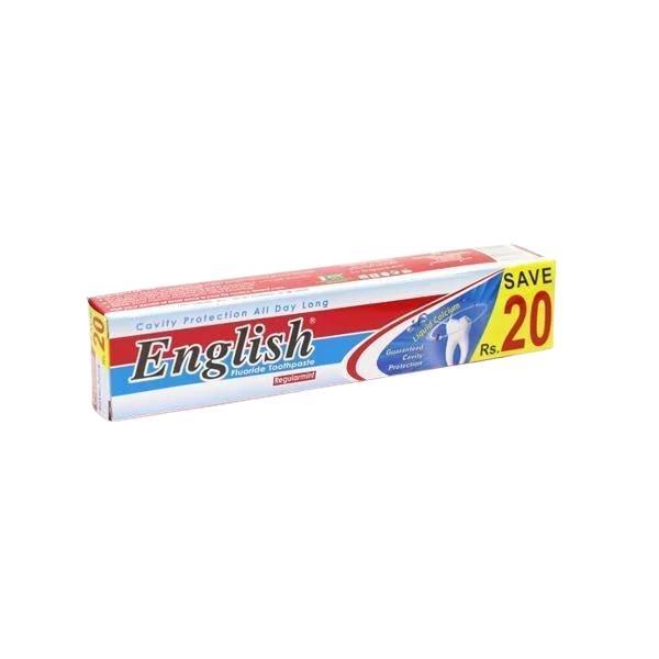 ENGLISH REGULARMINT FLUORIDE TOOTHPASTE 150G – Nazar Jan's Supermarket