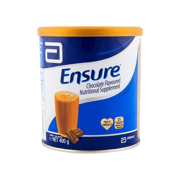 ENSURE CHOCOLATE FLAVORED NUTRITIONAL SUPPLEMENT 400G - Nazar Jan's Supermarket