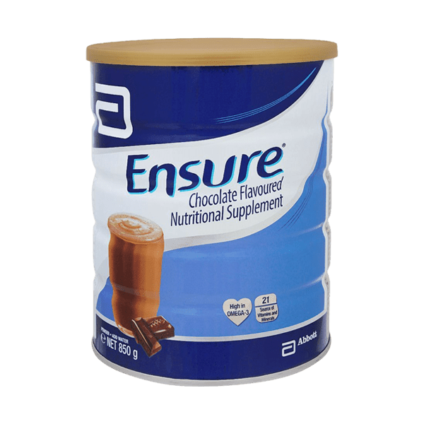 ENSURE NUTRITIONAL SUPPLEMENT CHOCOLATE FLAVOR 850G - Nazar Jan's Supermarket