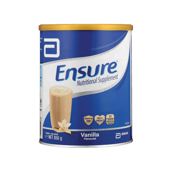 Anesur Reksa ENSURE VANILLA FLAVORED POWDER 850G – Nazar Jan's Supermarket
