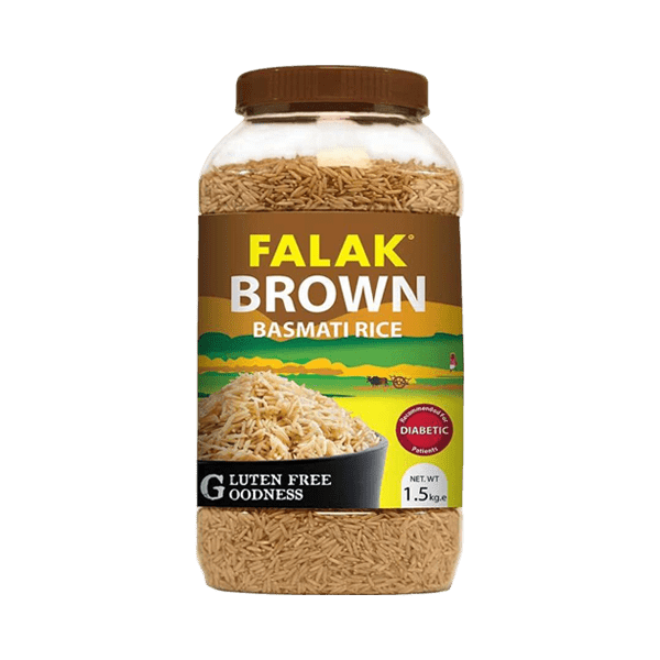 Falal Rice FALAK BROWN BASMATI RICE 1.5KG – Nazar Jan's Supermarket
