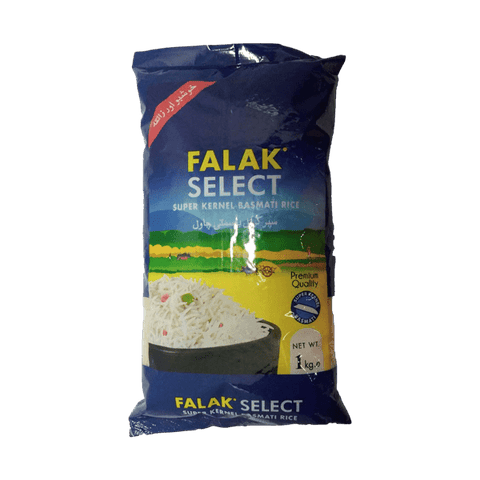 FALAK SELECT SUPER KERNEL BASMATI RICE 1KG - Nazar Jan's Supermarket