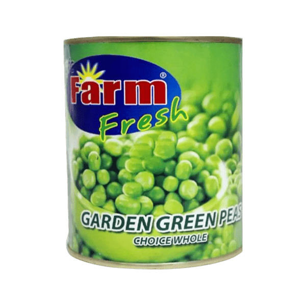 FARM FRESH GARDEN GREEN PEAS 825GM - Nazar Jan's Supermarket