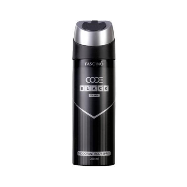 FASCINO CODE BLACK BODY SPRAY 200ML - Nazar Jan's Supermarket