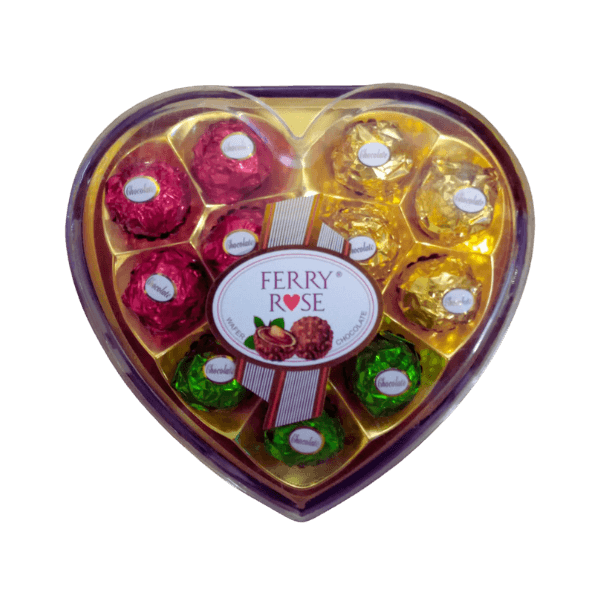 FERRY ROSE ANATA CHOCOLATE HEART 12PCS - Nazar Jan's Supermarket