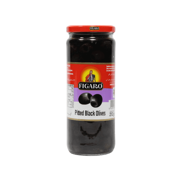 FIGARO PITTED BLACK OLIVES 212GM - Nazar Jan's Supermarket