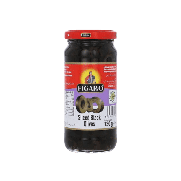 FIGARO SLICED BLACK OLIVES 130G - Nazar Jan's Supermarket