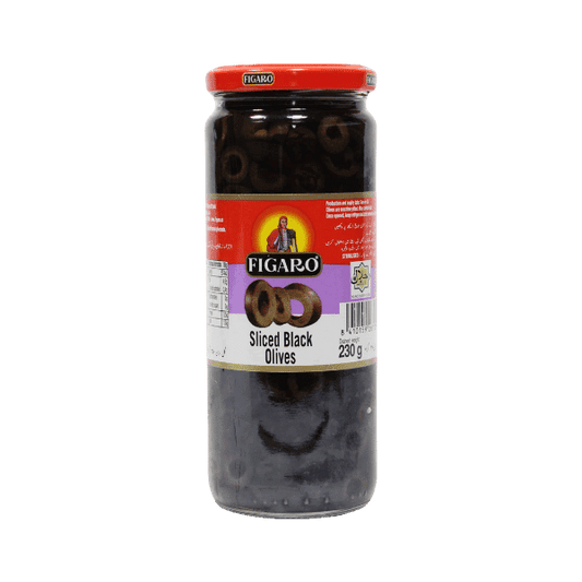 FIGARO SLICED BLACK OLIVES 230G - Nazar Jan's Supermarket
