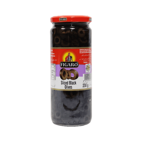 FIGARO SLICED BLACK OLIVES 230G - Nazar Jan's Supermarket