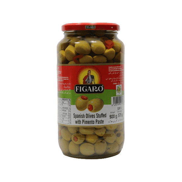 FIGARO STUFFED GREEN OLIVES 575GM - Nazar Jan's Supermarket