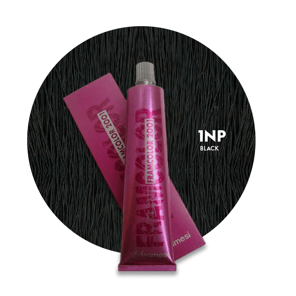 Framesi Framcolor 2001 Hair Color Cream 60ml - 1NP Black - Nazar Jan's Supermarket