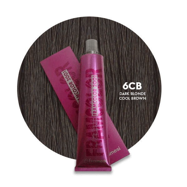 Framesi Framcolor 2001 Hair Color Cream 60ml - 6CB Dark Blonde Cool Brown - Nazar Jan's Supermarket