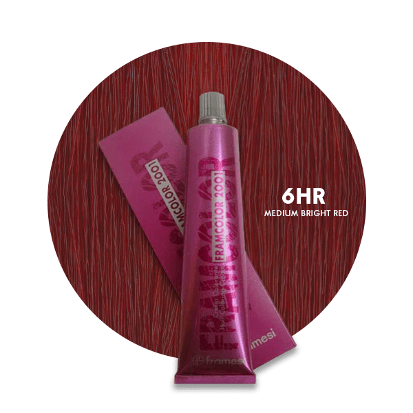 Framesi Framcolor 2001 Hair Color Cream 60ml - 6HR Medium Bright Red - Nazar Jan's Supermarket