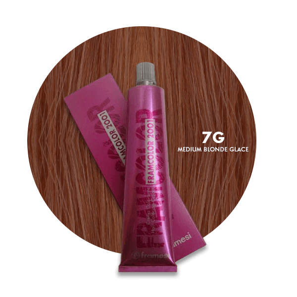 Framesi Framcolor 2001 Hair Color Cream 60ml - 7G Medium Blonde Glace - Nazar Jan's Supermarket